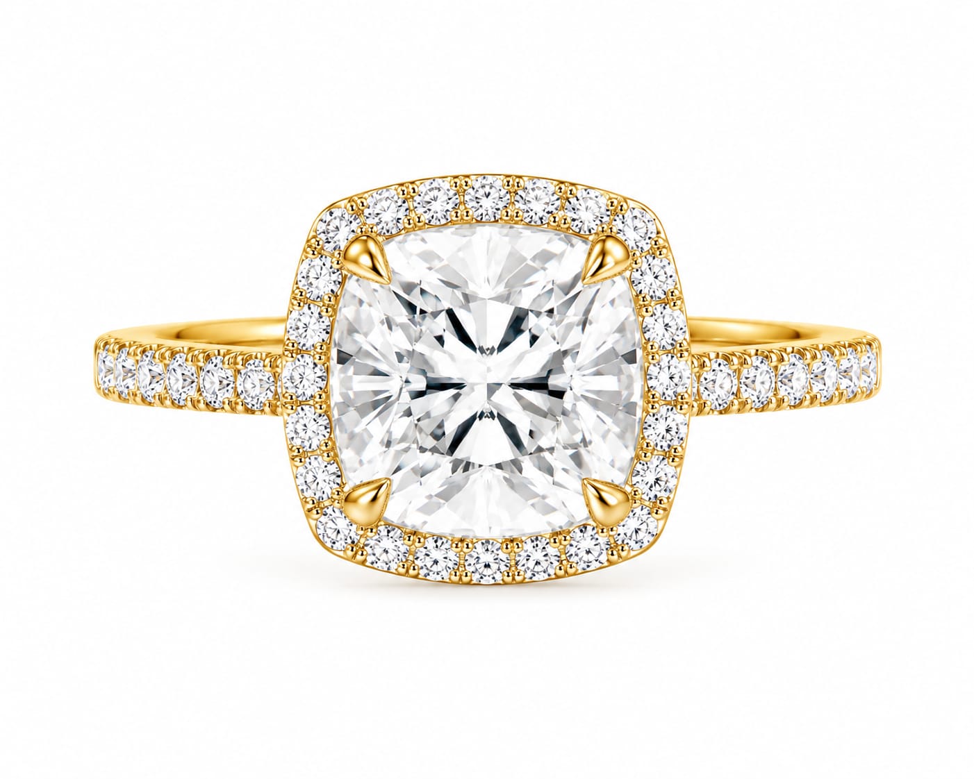 Couchon Halo Ring